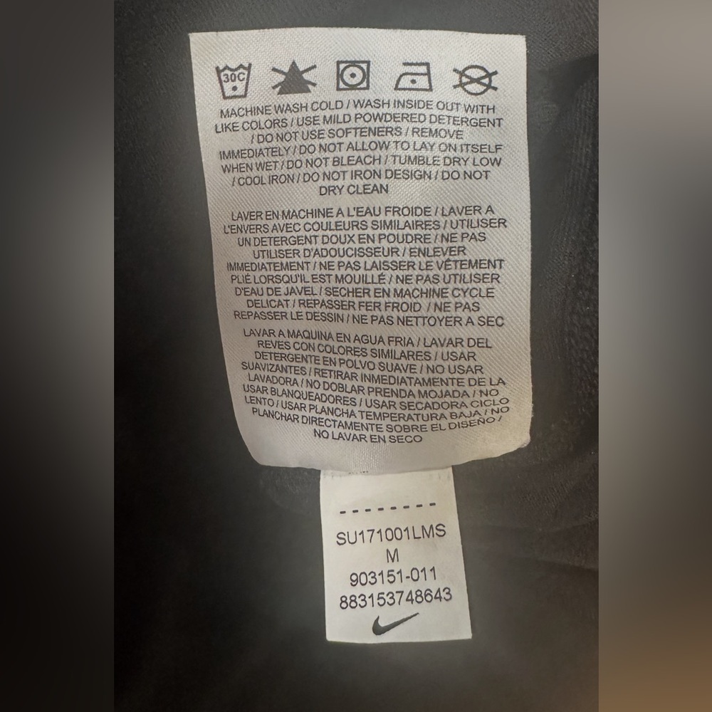 Nike Just Do It Dri Fit Tank Size Medium Black White Racerback Round Neck - Picture 8 of 11
